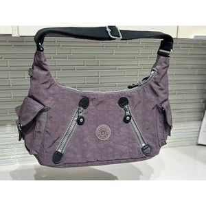 Vintage Kipling Bag PURPLE  Shoulder Purse Bag  Morrisey ; 12”